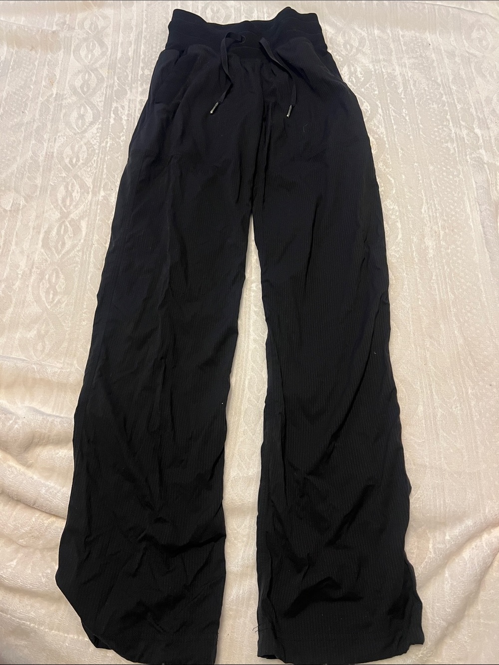lululemon athletica Black Logo dance studio pants